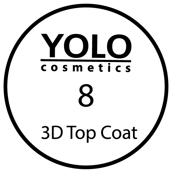 يالو توب كوت  10مل شفاف لامع 3دي ثلاثي الابعاد