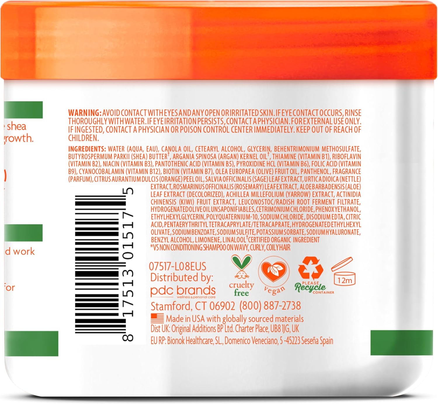 كريم إصلاح وترطيب الشعر بزيت الأرغان من كانتو، 453 جم