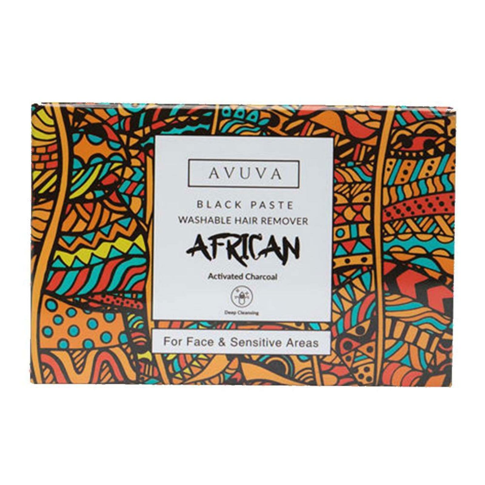 Avuva African Charcoal hair removal white paste 100g - ZaDa beauty
