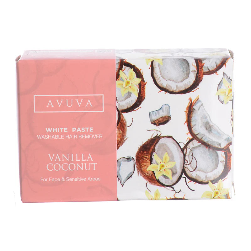 عجينة ازالة الشعر افوفا البيضاء بالفانيليا وجوز الهند 100 جرام