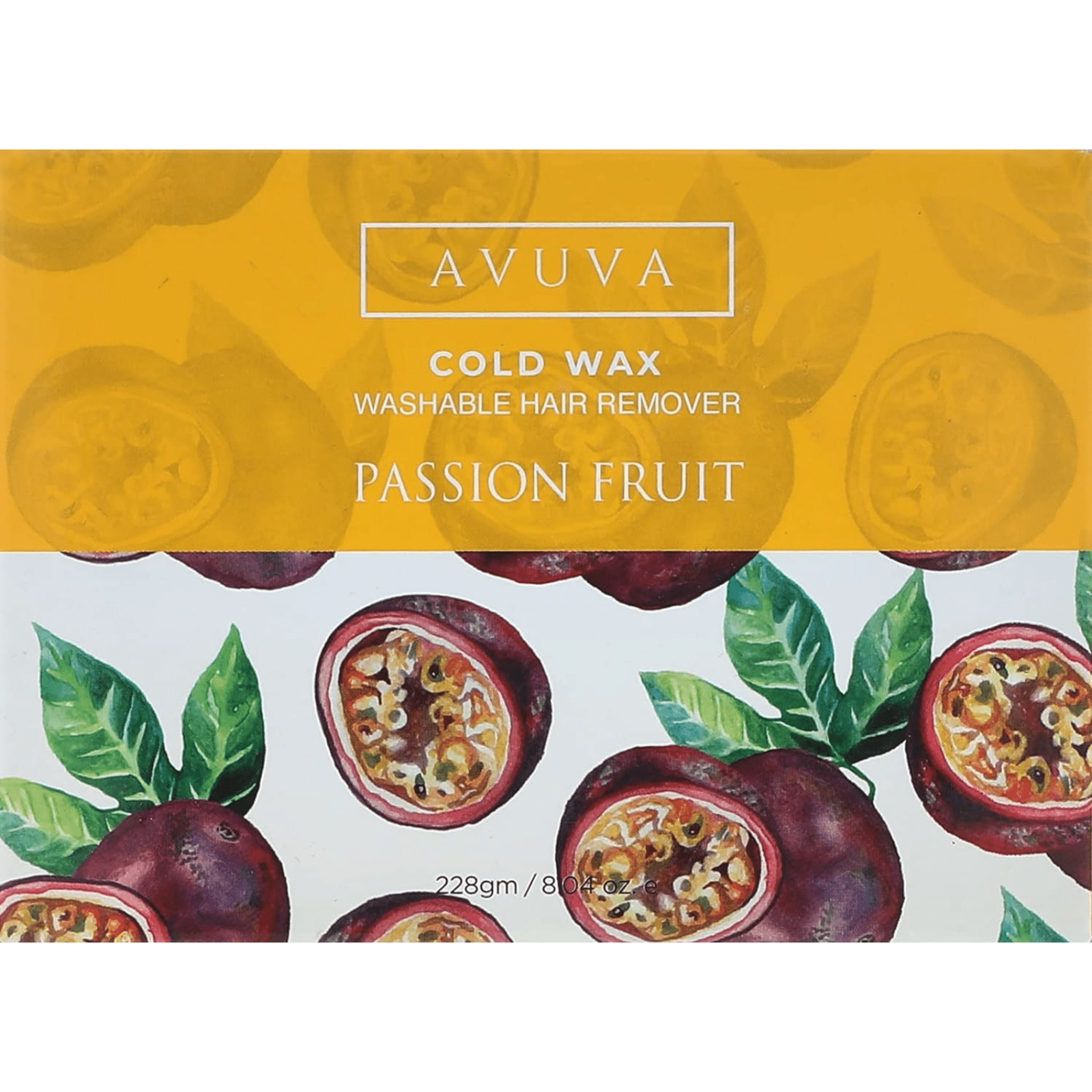 Avuva passion fruit cold wax hair removal 228gm - ZaDa beauty