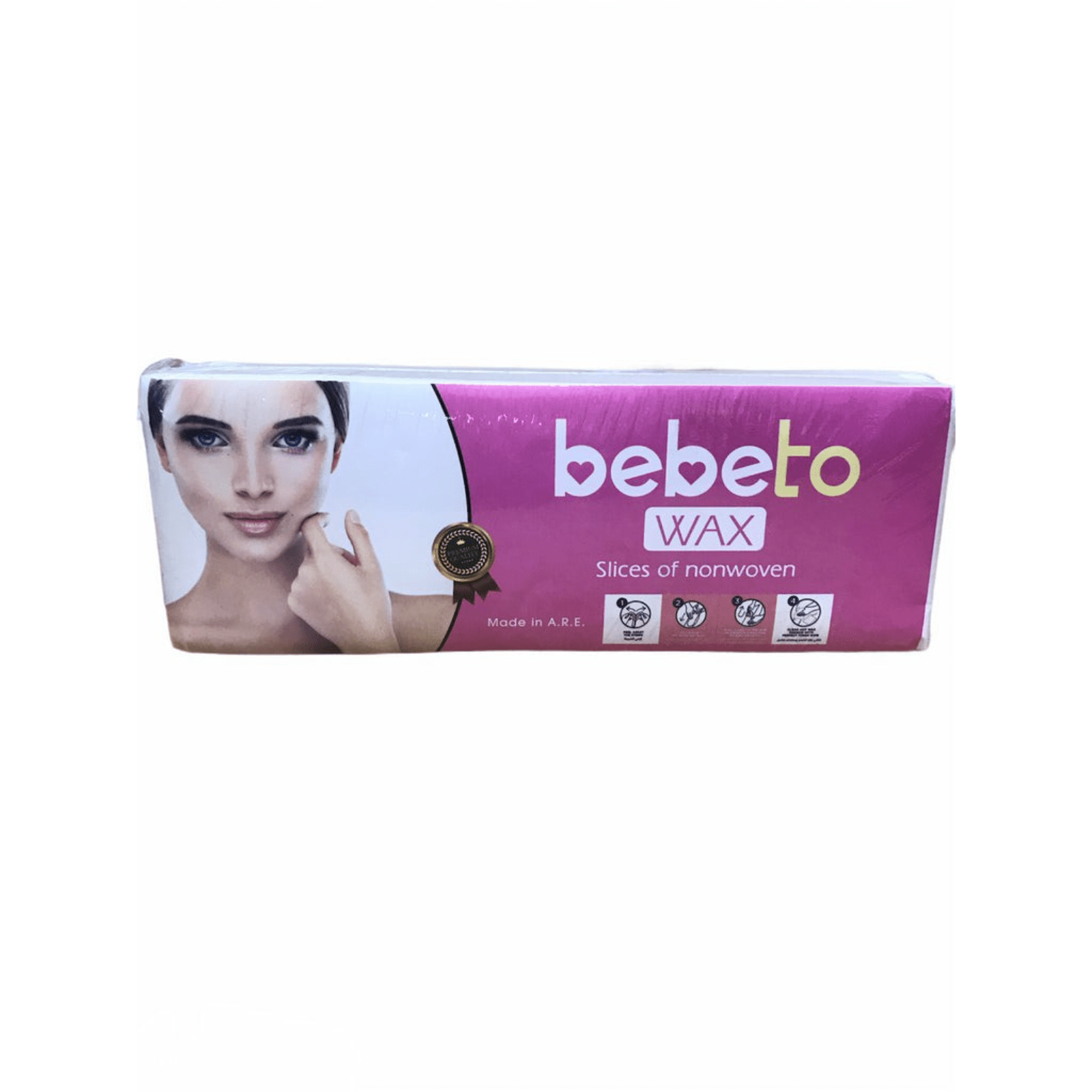 Bebeto Non Woven Depilatory Paper Wax Strip Pack - ZaDa beauty