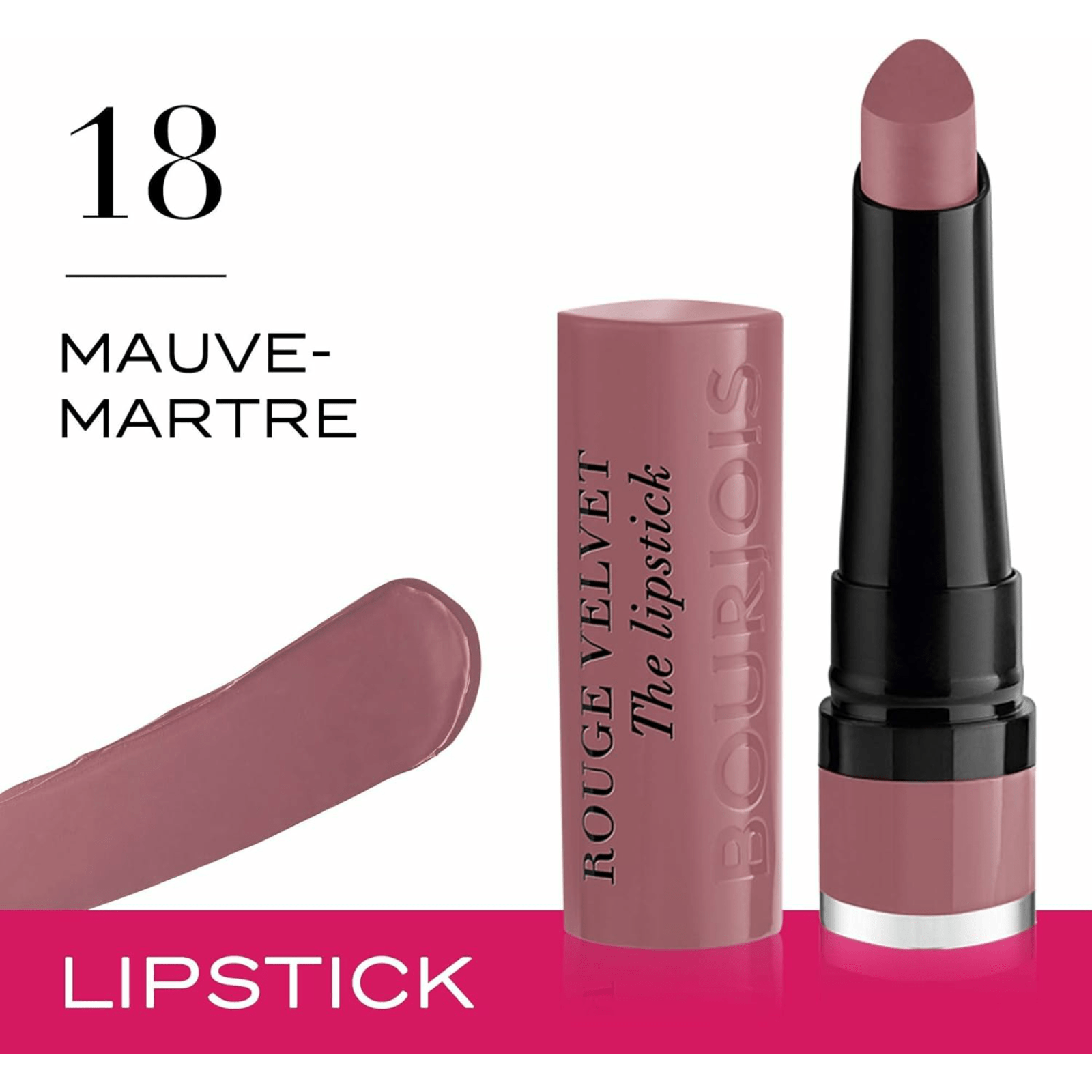 Bourjois Rouge velvet lipstick 18 Mauve 2.4 gm - ZaDa beauty