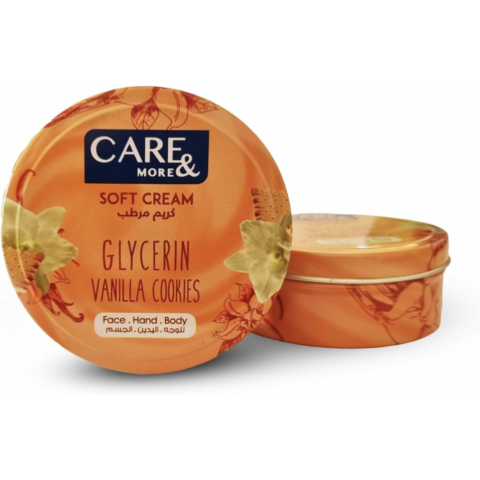 Care & More Soft Cream with Glycerin vanilla cookies  For Face and Body Skin 125 ml - ZaDa beauty