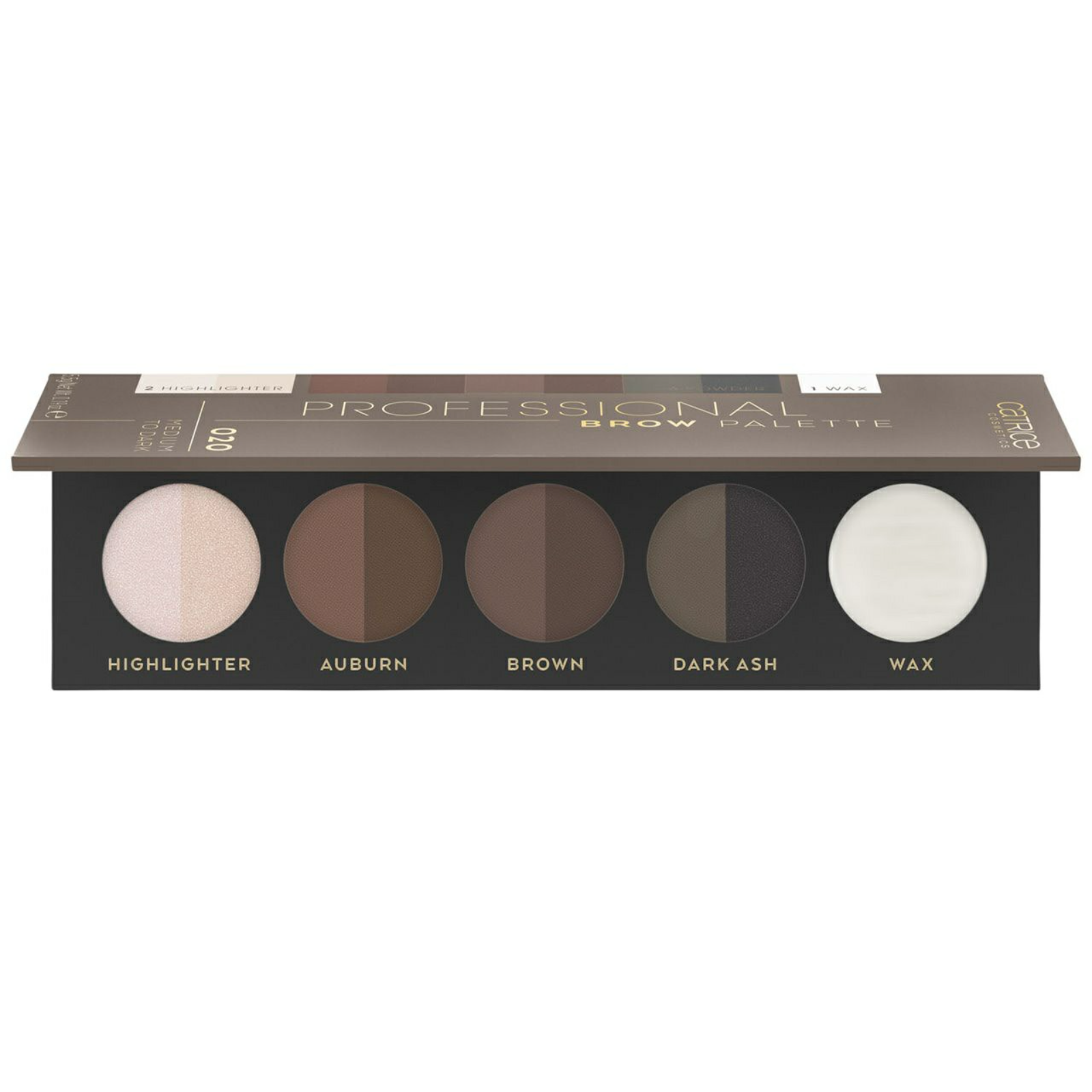 Catrice Professional Brow Palette, 5.5g - Medium To Dark 020 - ZaDa beauty