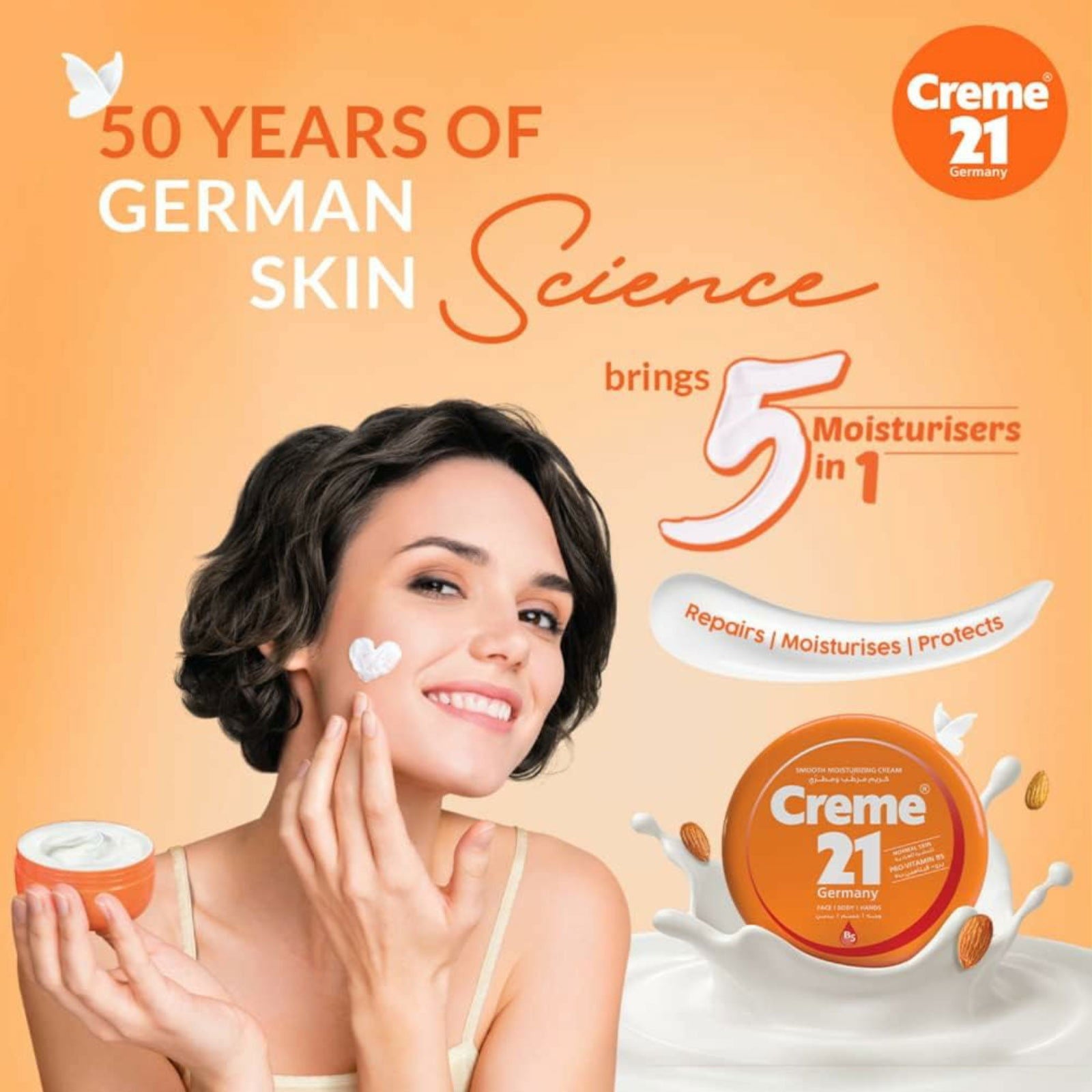 Creme 21 Moisturizing Cream For Normal Skin - 150Ml - ZaDa beauty