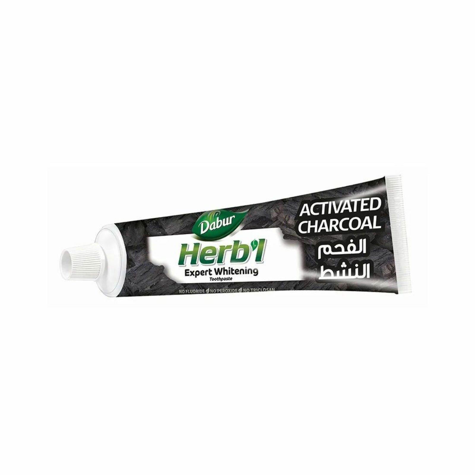 Dabur Herb'l Toothpaste with Charcoal 140g - ZaDa beauty