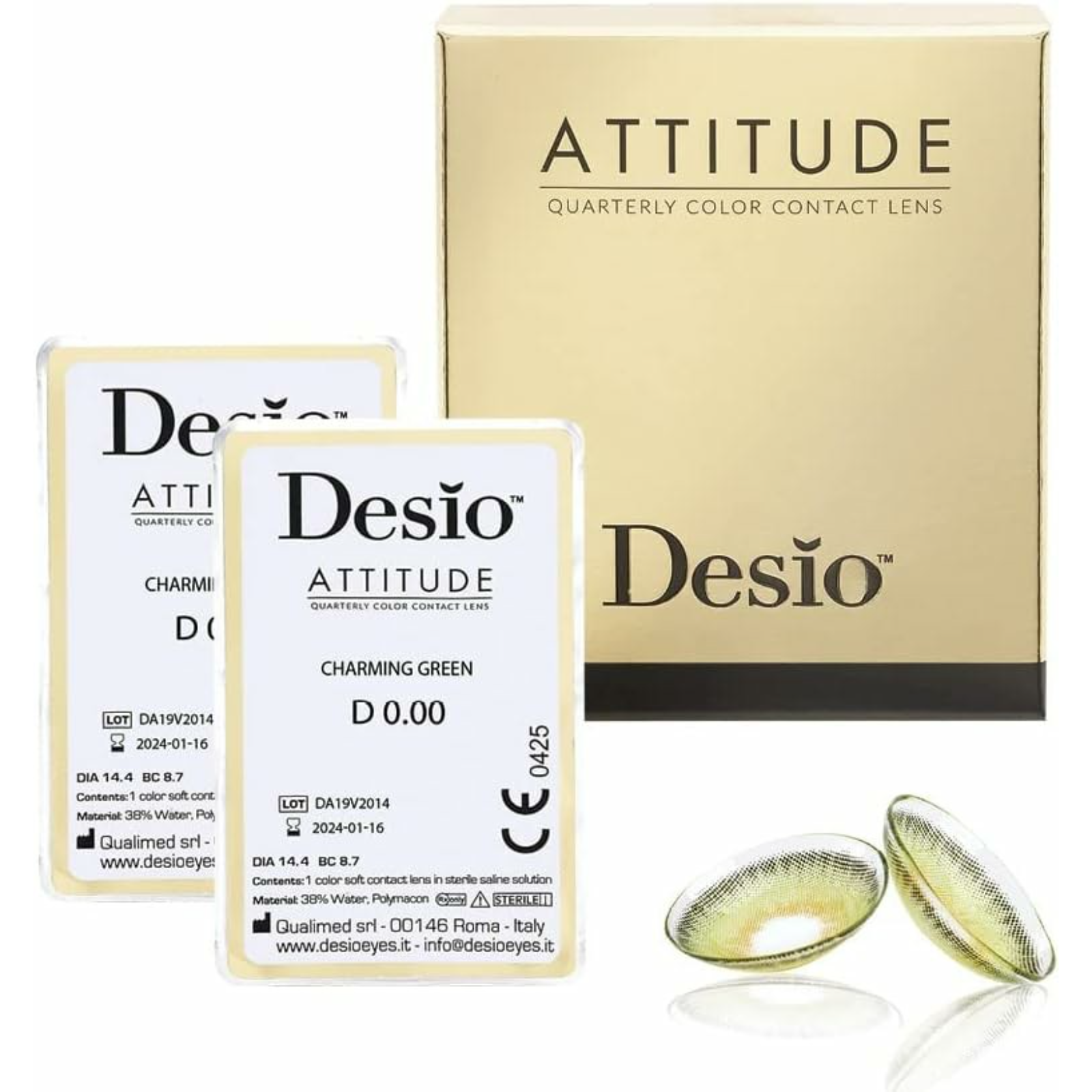 Desio Quarterly Eye lenses Charming green - ZaDa beauty