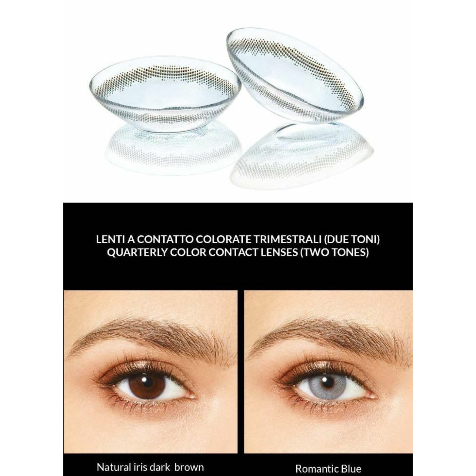 Desio Romantic Blue Contact Lenses 3 Months Use - ZaDa beauty