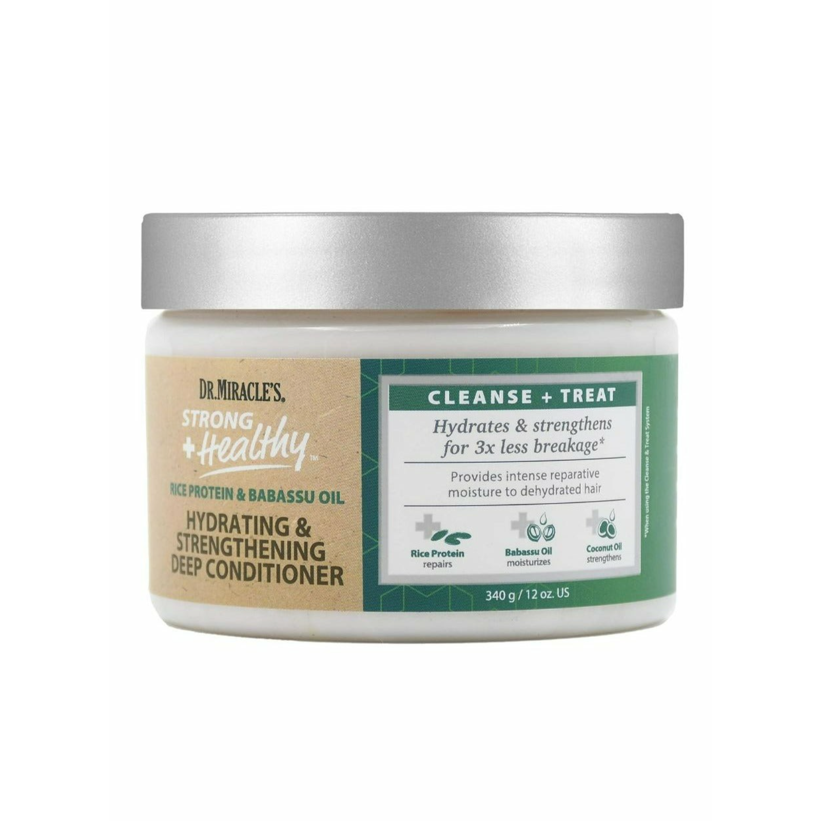 Dr. Miracle's Strong & Healthy Hydrating & Strengthening Deep Conditioner 340 g - ZaDa beauty