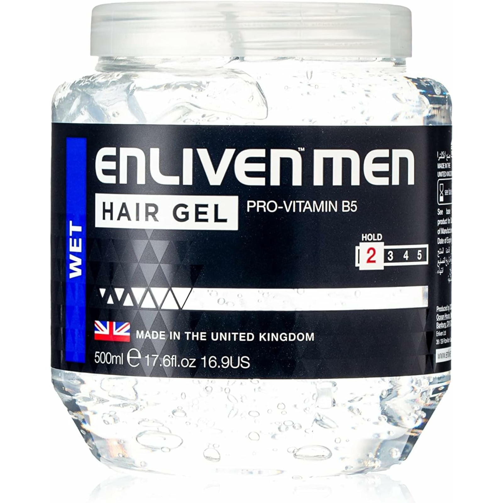 Enliven WET with Pro-Vitamin B5 Hair Gel for Men White 500ml - ZaDa beauty