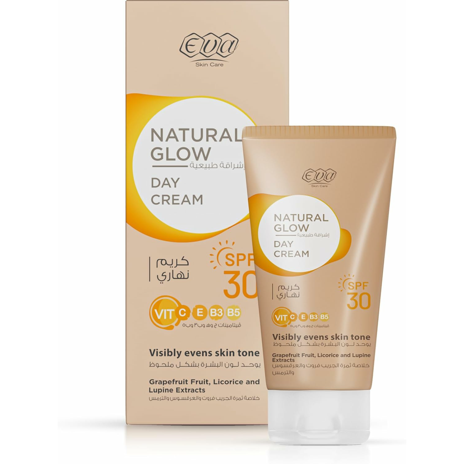 Eva Natural Glow Day Cream with SPF30 50g - ZaDa beauty