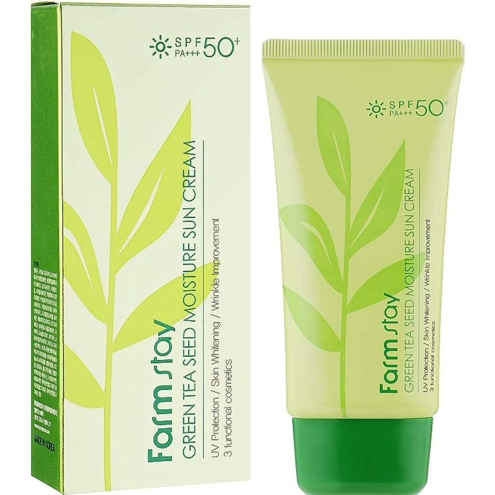 Farm Stay Green Tea Seed Sunscreen Cream 70g - ZaDa beauty