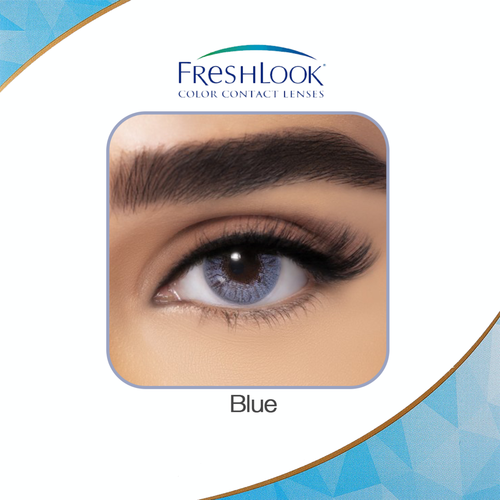 فريش لوك عداسات لاصقة بلون ازرق 