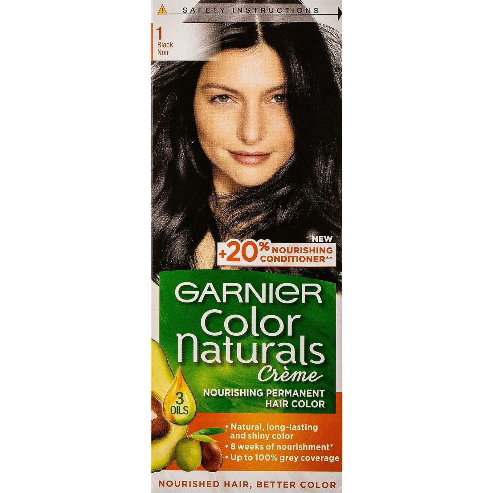 Garnier Color Naturals Permanent Crème Hair Color 1 Black - ZaDa beauty
