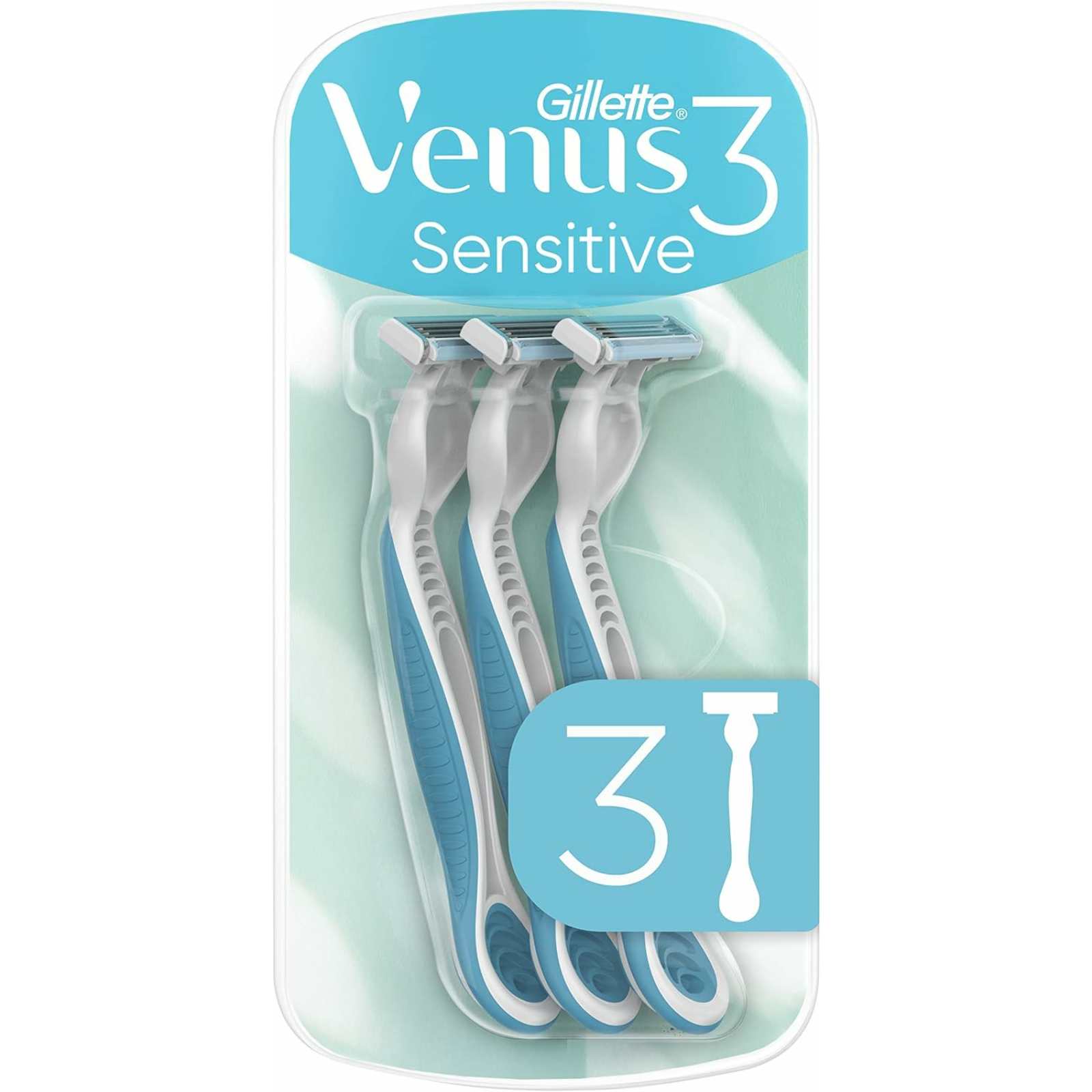 Gillette Venus Simply 3 Sensitive Women's Disposable Razors 3 pieces - ZaDa beauty