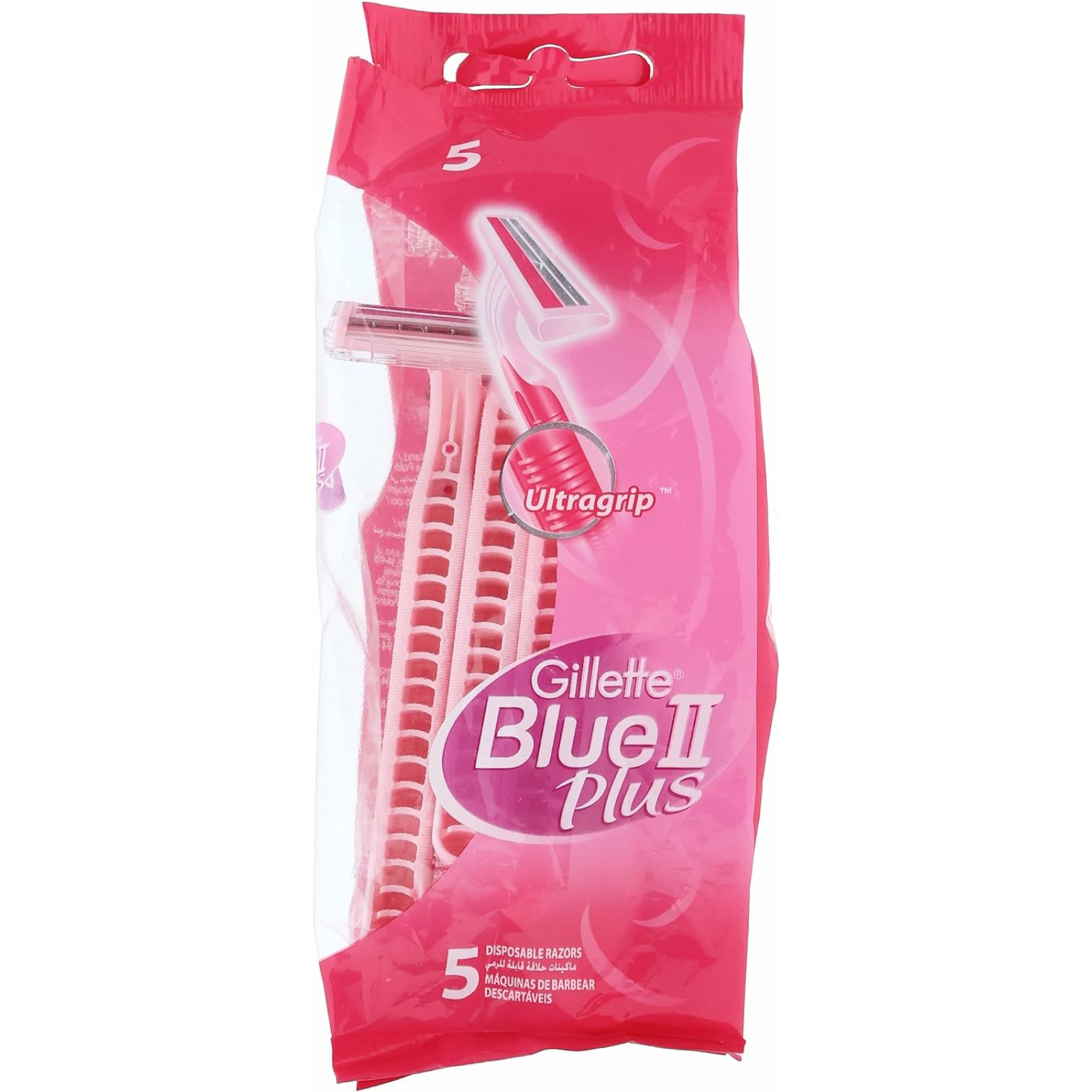Gillette blue ii plus disposable razor for women 5 pieces - ZaDa beauty