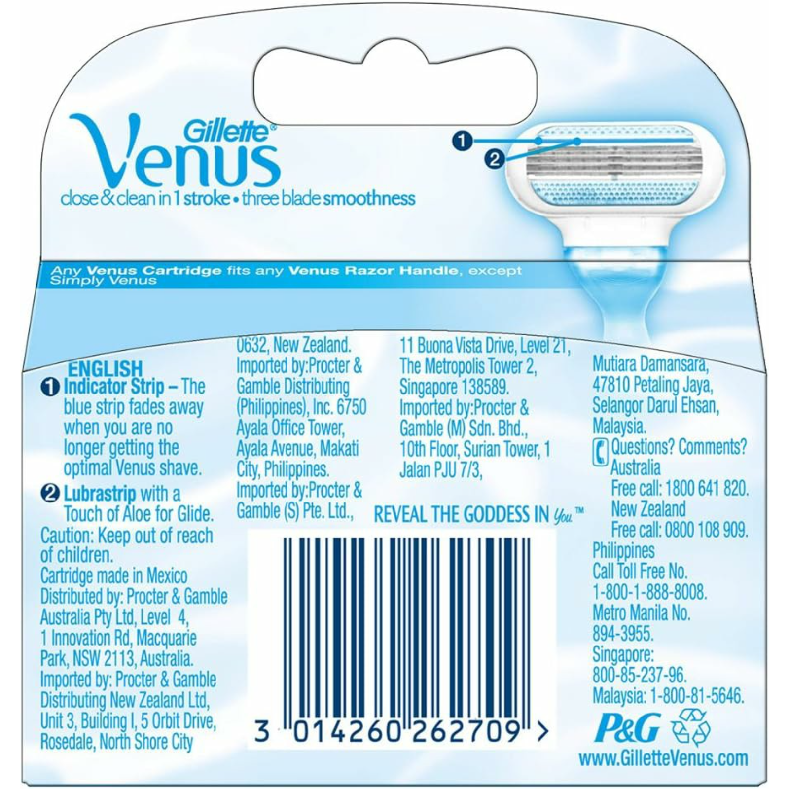 Gillette venus smooth blades 4 Pieces - ZaDa beauty