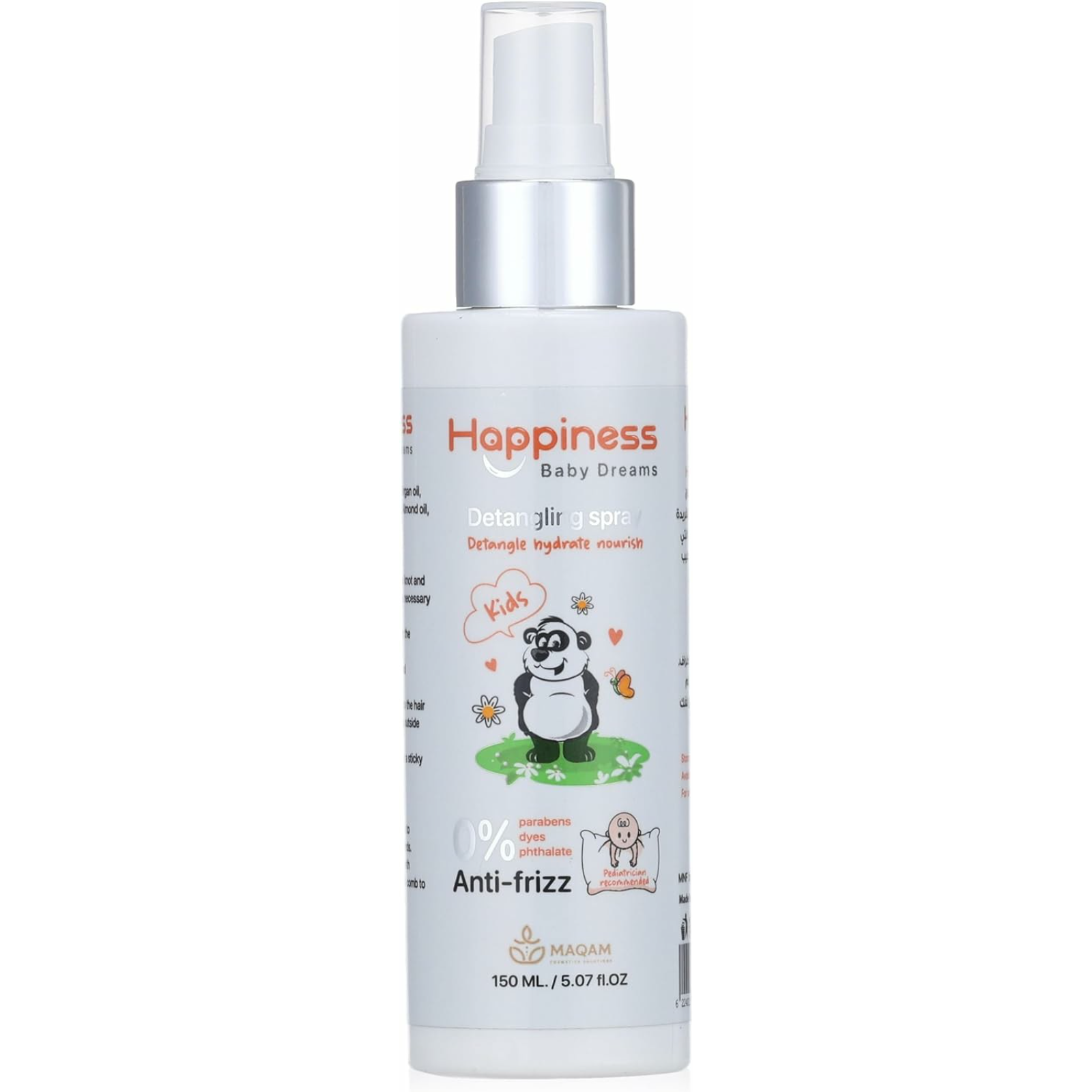 Happiness Anti Frizz Detangling Spray 120ml - ZaDa beauty