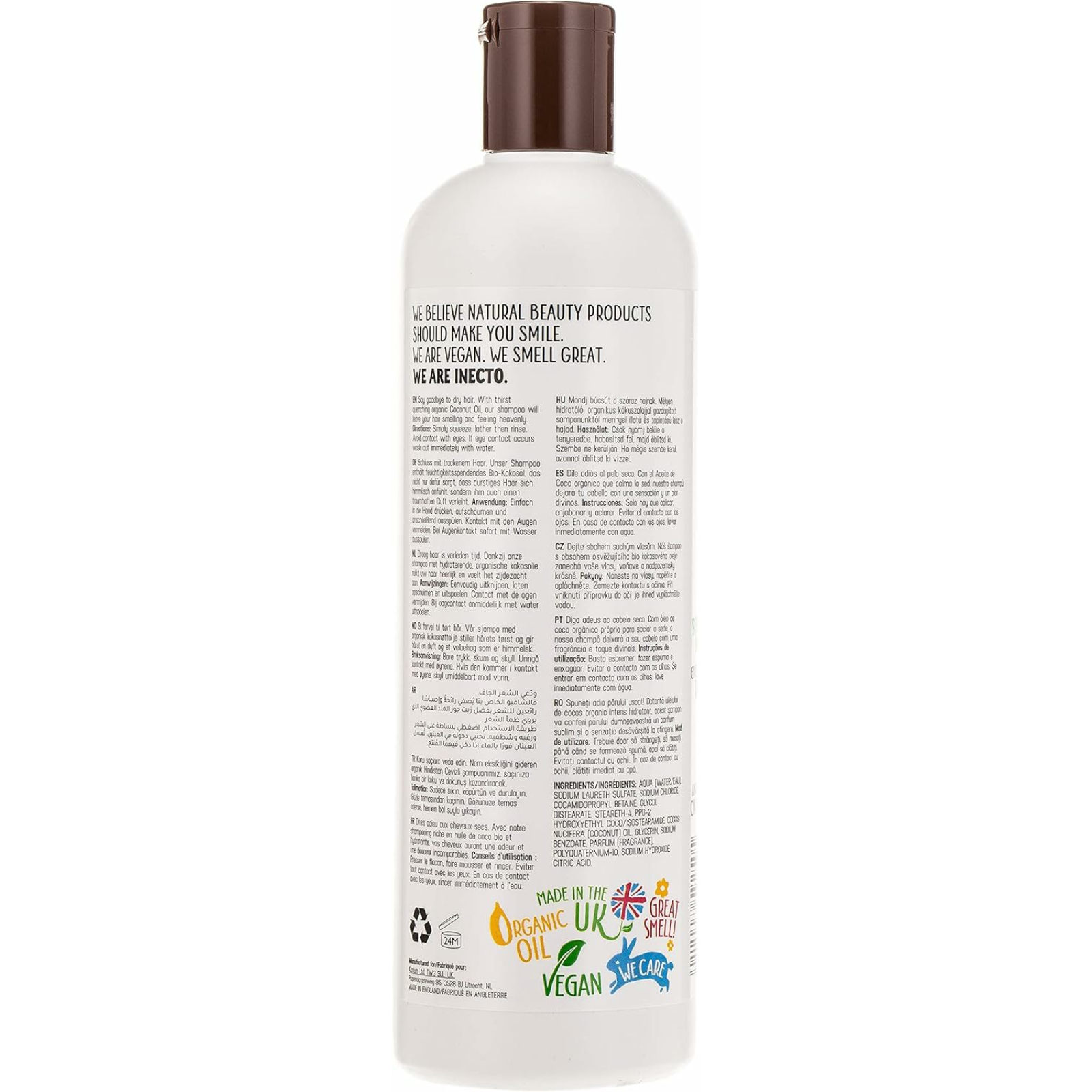 Inecto Naturals Coconut Shampoo 500 ml - ZaDa beauty