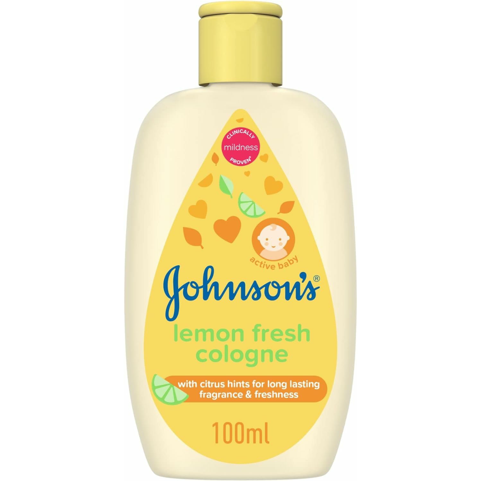 Johnson's Lemon Fresh Baby Cologne 100 ml - ZaDa beauty