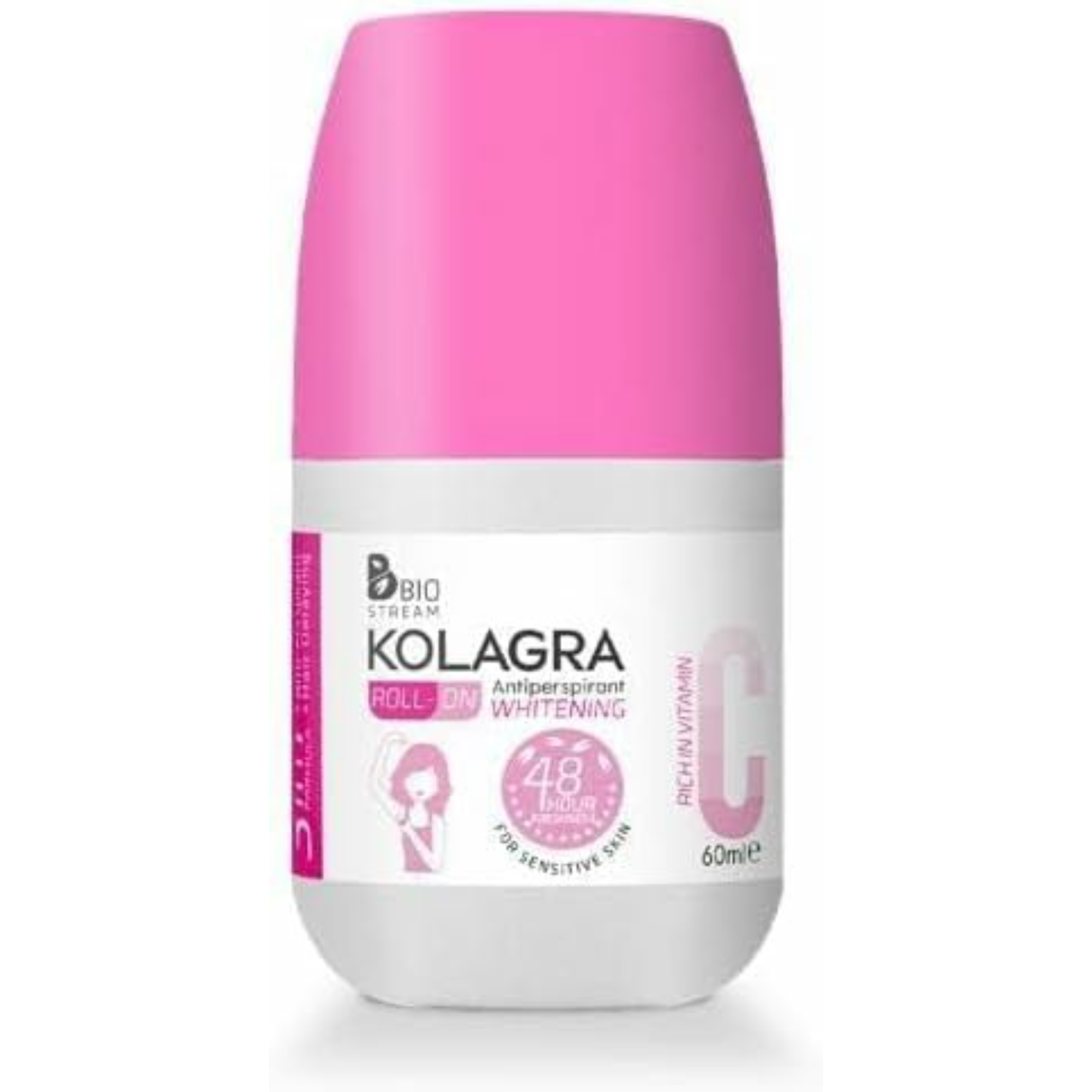 Kolagra Roll On Whitening Deodorant Vitamin C 2 Pcs 60 ml - ZaDa beauty