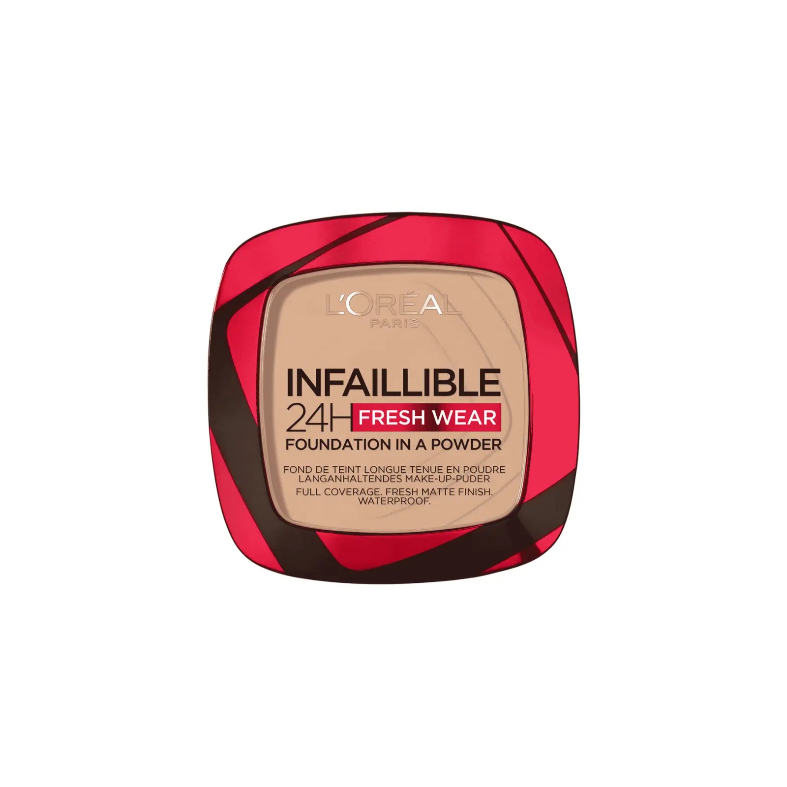 بودرة أساس لوريال باريس إنفيليبل 24 ساعة فريش وير للوجه، لون بودرة 020 ايفوري