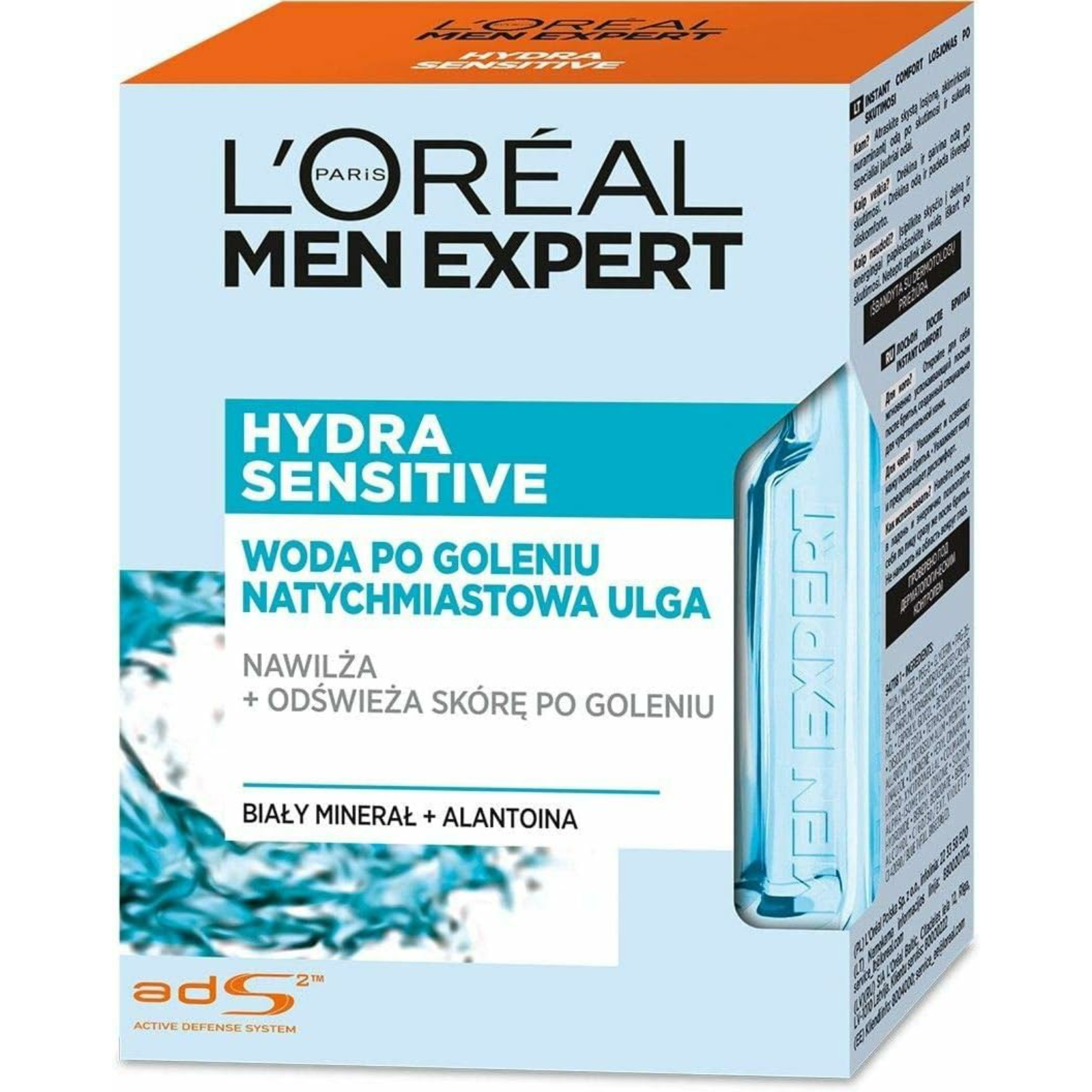 L'Oreal Men Expert Hydra Sensitive Aftershave 100ml - ZaDa beauty