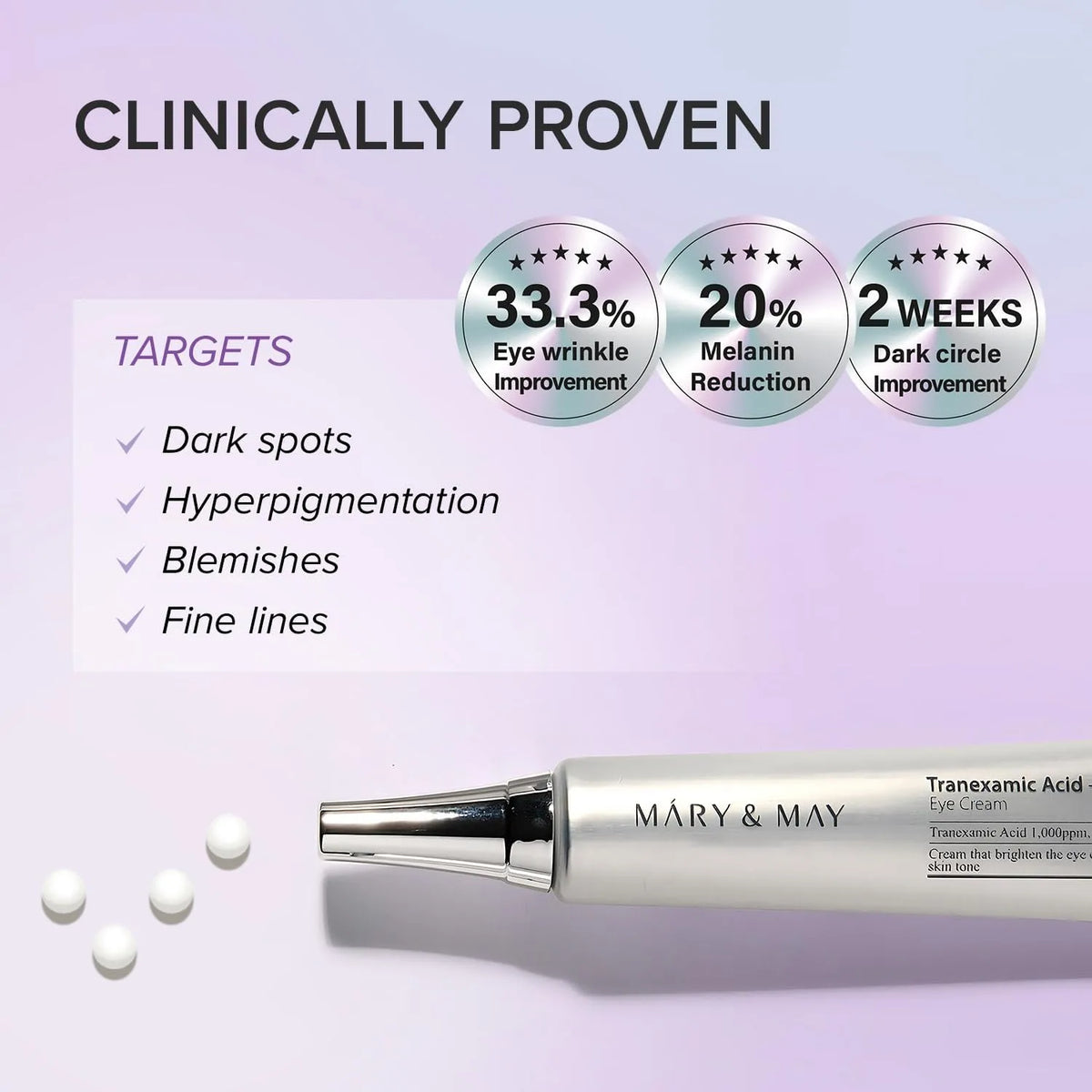 glutathione eye cream special set Mary&May 1 * 30g + 2 * 12g – ZaDa beauty Peach Slices - L-Glutathione No artificial additives Smooth texture absorbs easily Weight:5mg