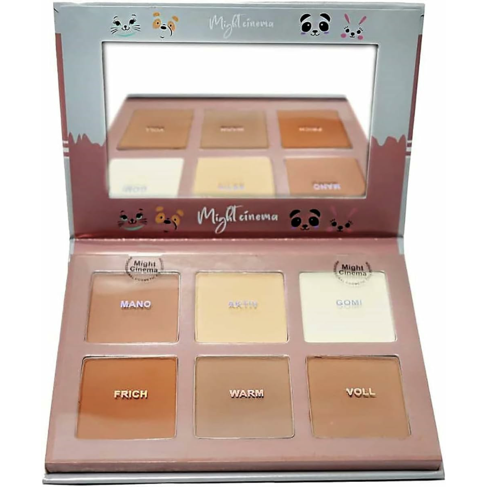 Might Cinema Powder Contour Palette - 6 Colors - ZaDa beauty