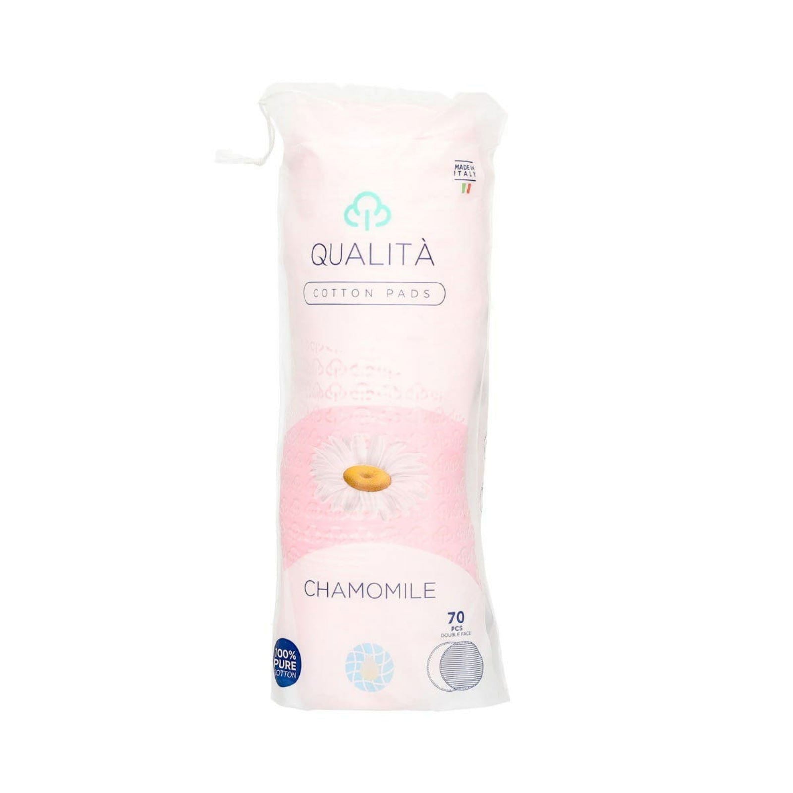 Qualita Cotton Pads with Chamomile 70 Pieces - ZaDa beauty