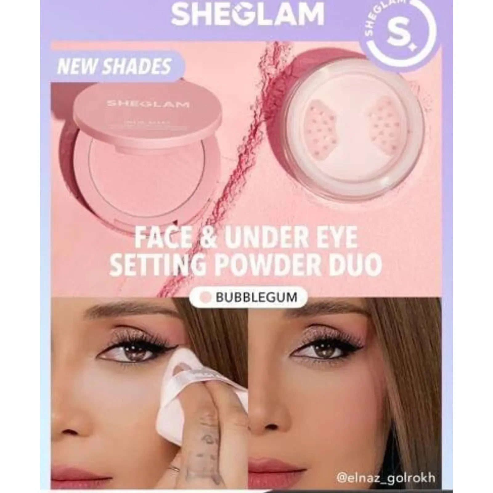 بودرة تثبيت الوجه وتحت العين إنستا-ريدي من شيغلام، 7.8 مل 