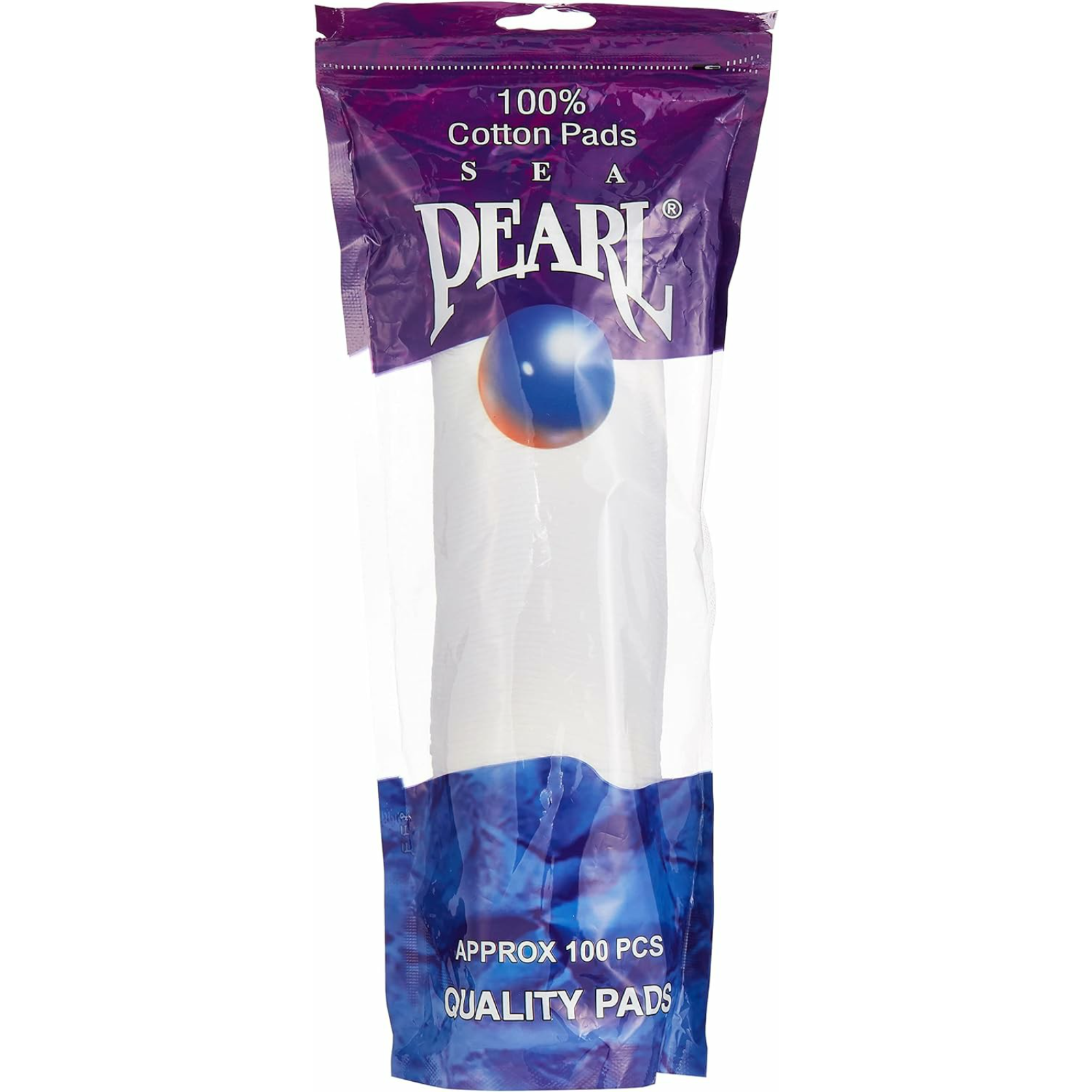 Sea Pearl Make-Up Remover Cotton Pads, 100 Pieces - White - ZaDa beauty