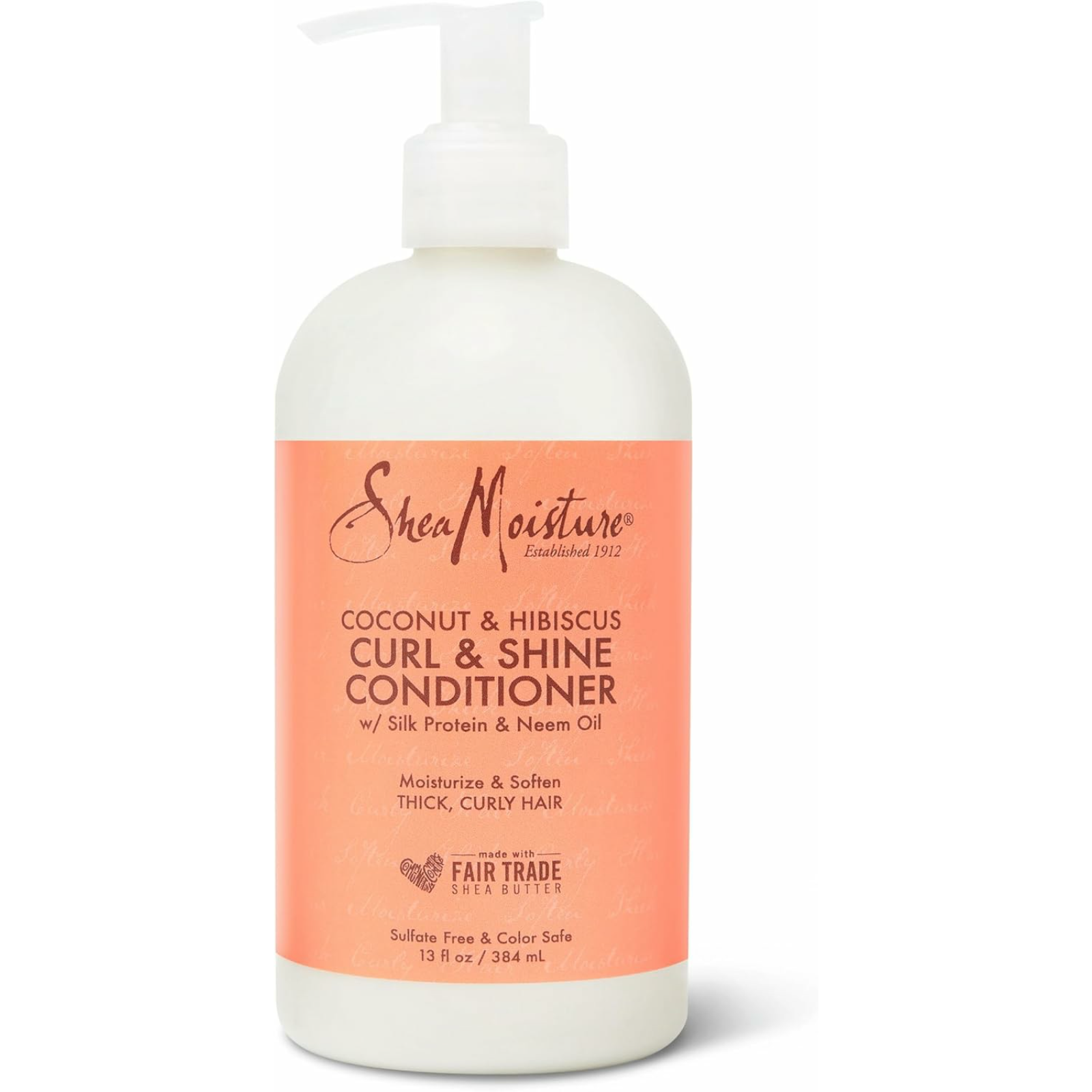Shea Moisture Coconut & Hibiscus Curl & Shine Conditioner - 384Ml - ZaDa beauty
