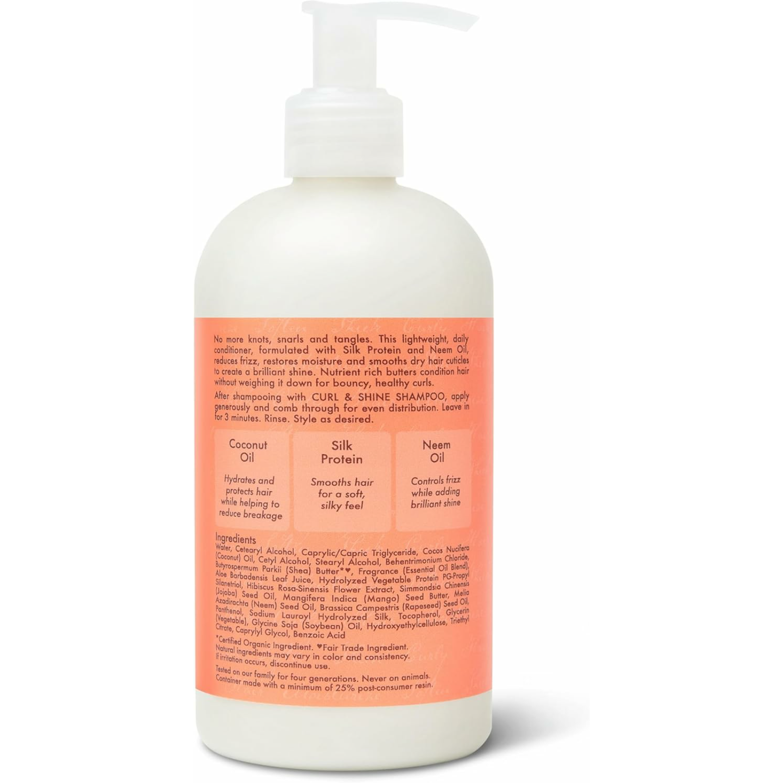 Shea Moisture Coconut & Hibiscus Curl & Shine Conditioner - 384Ml - ZaDa beauty