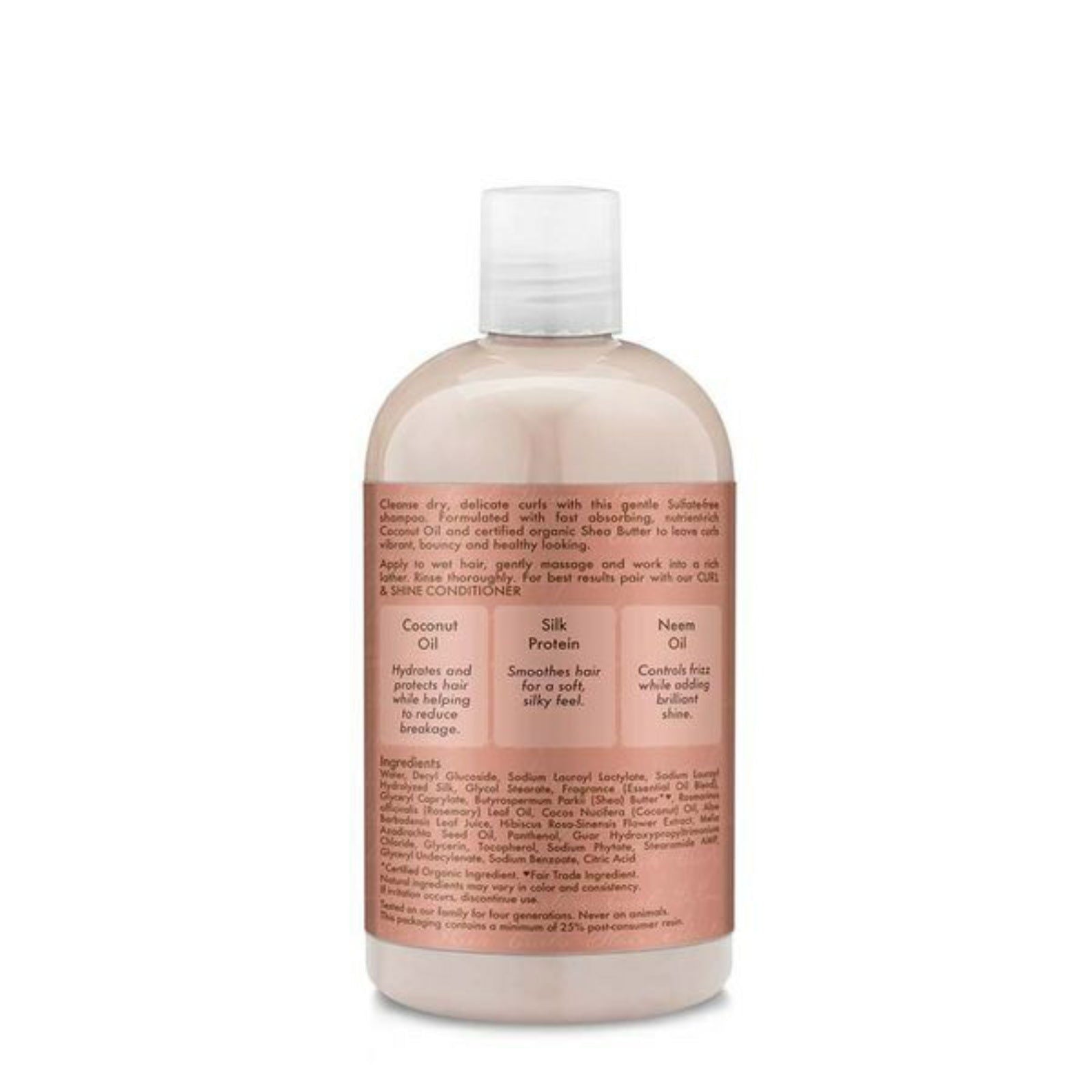 Shea Moisture Coconut & Hibiscus Curl & Shine Shampoo - 340g - ZaDa beauty
