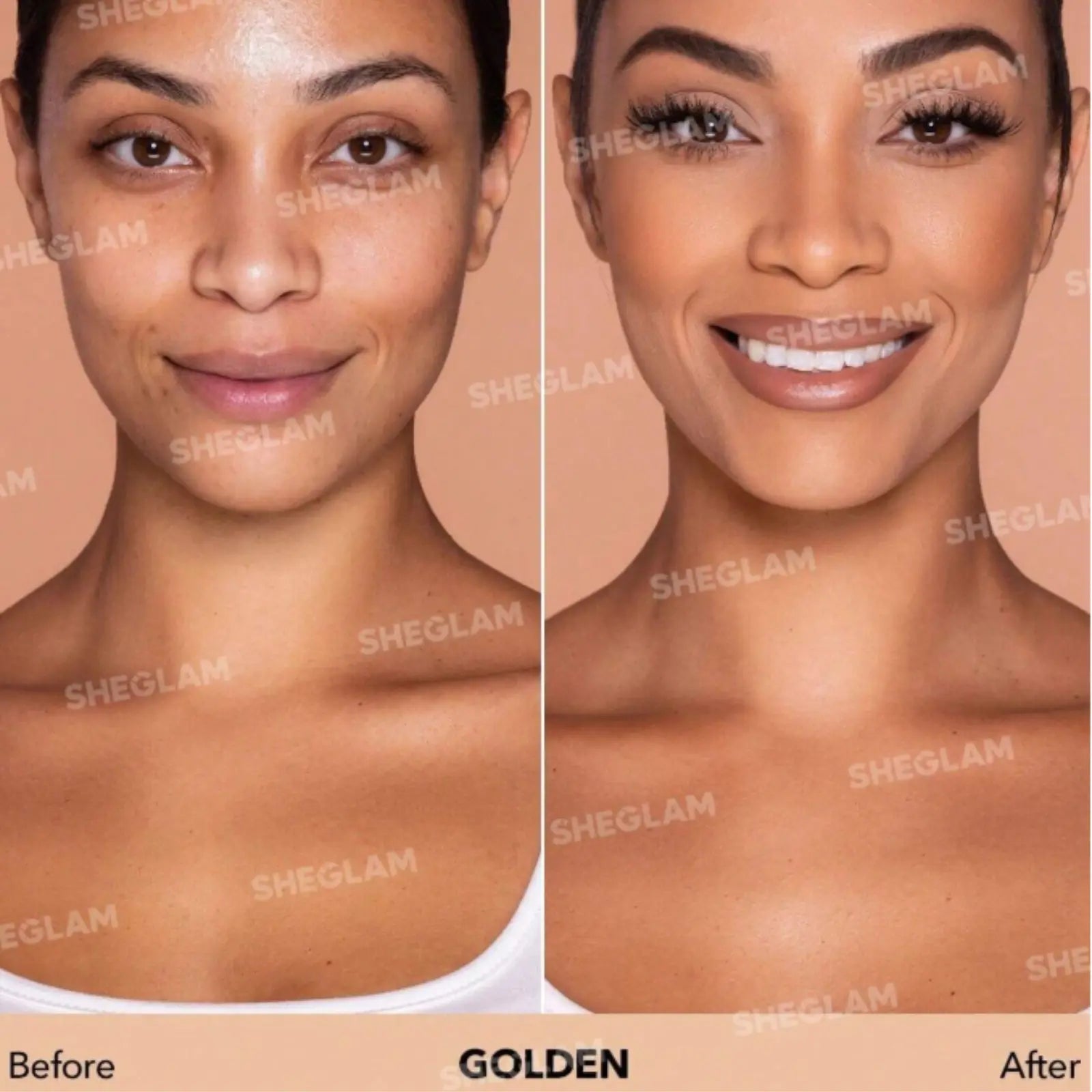 كريم أساس شيجلام كومبليكشن برو غير لامع يدوم طويلاً وجيد التهوية - ذهبي - جولدن 30 مل