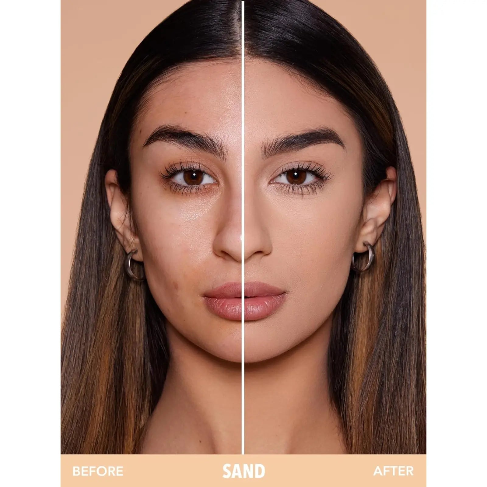 بودرة اساس سكين فوكس بتغطية عالية من شيجلام - بدرجة ساند- كومبكت بودر ، لكل انواع البشرة