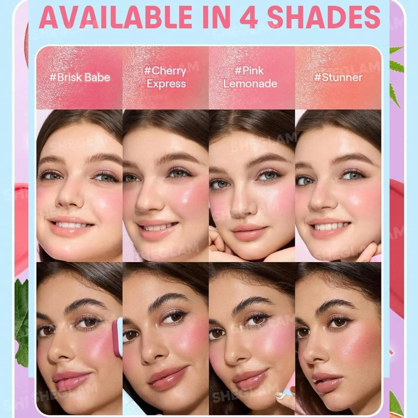 أحمر خدود شيجلام بلاشر ستيك جلاس جلو - ليمون وردي 60 جم