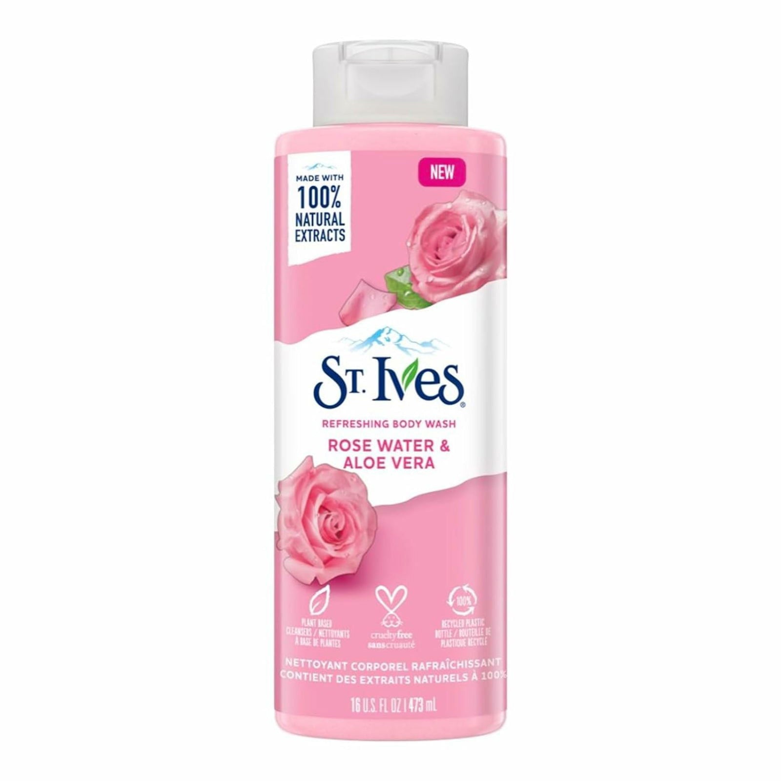 St. Ives Refreshing Cleanser Rose Water & Aloe Vera Body Wash 473 ml - ZaDa beauty