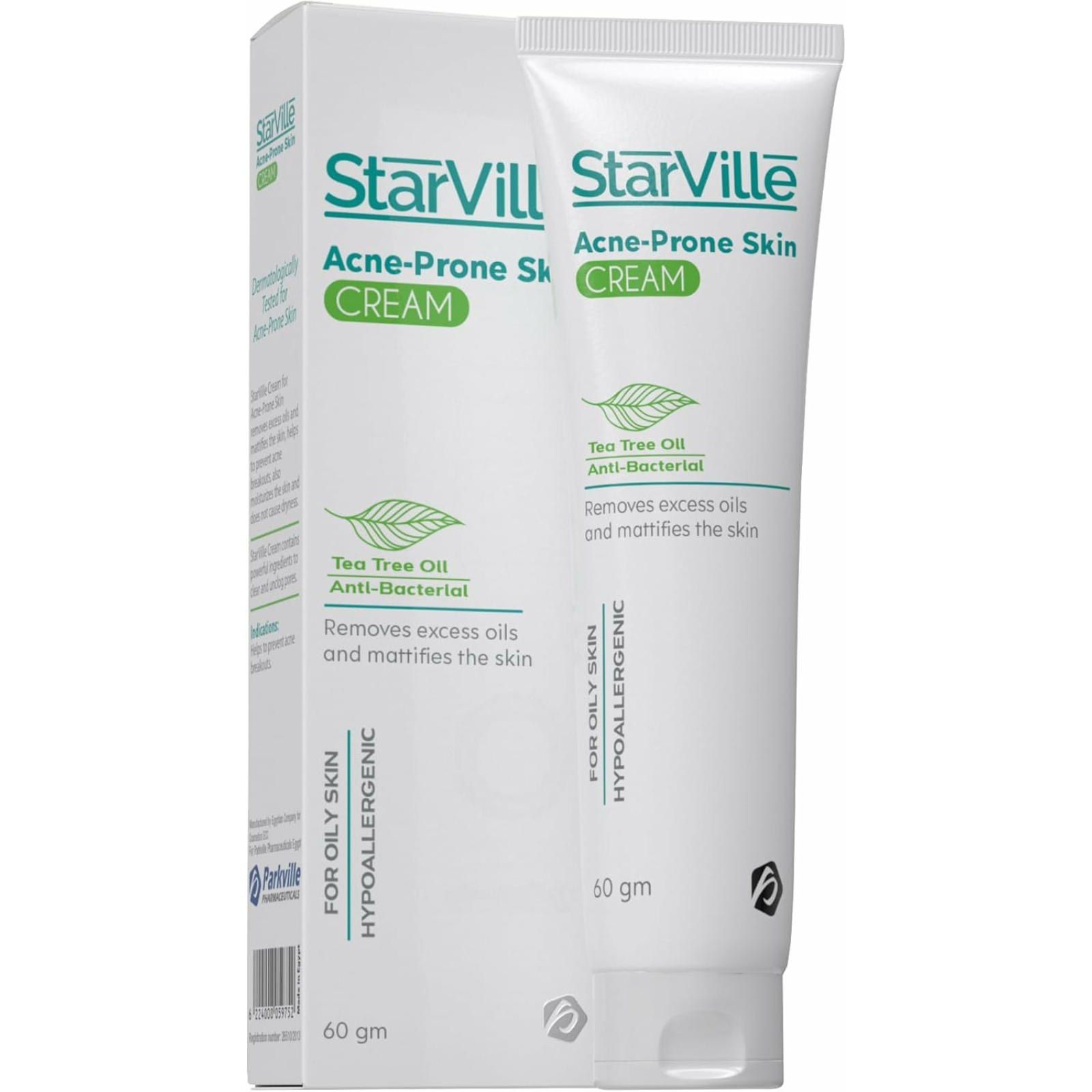 Starville Anti-Bacterial Tea Tree Oil Acne Prone Skin Cream 60g - ZaDa beauty