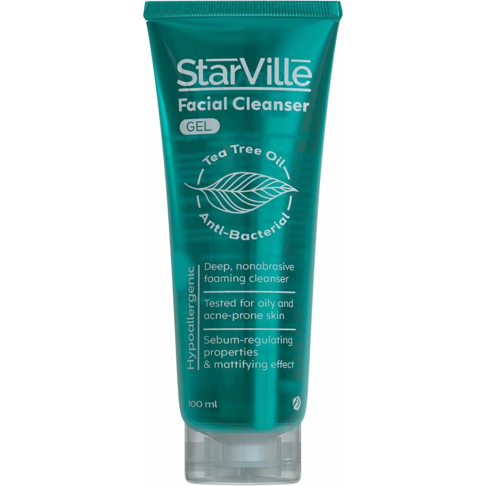 Starville Antibacterial Tea Tree Oil Facial Cleanser Gel 100ml - ZaDa beauty