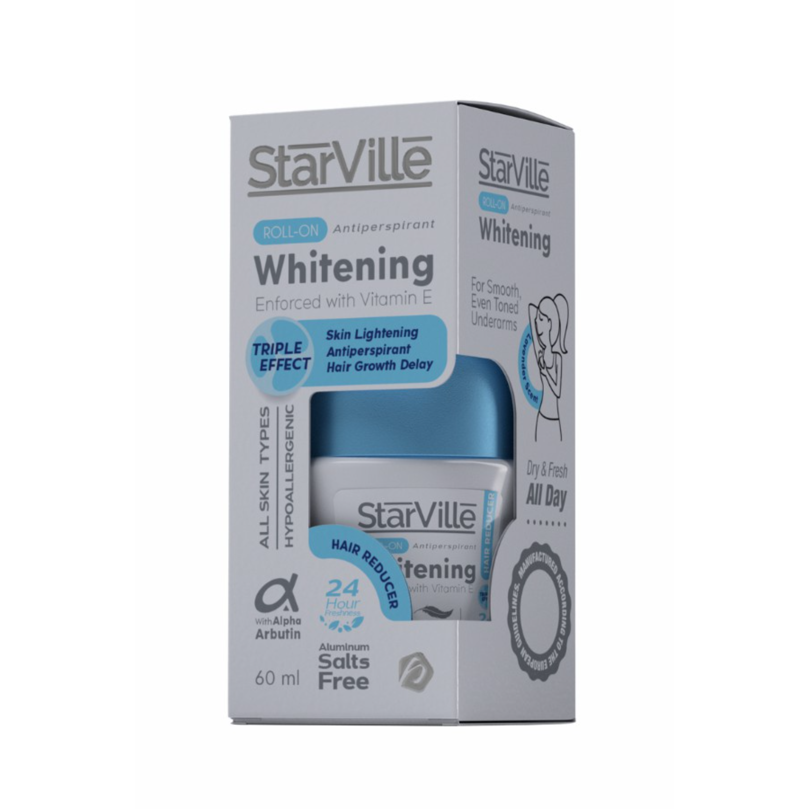 Starville Whitening Roll-On Hair Reducer 60 ml - ZaDa beauty