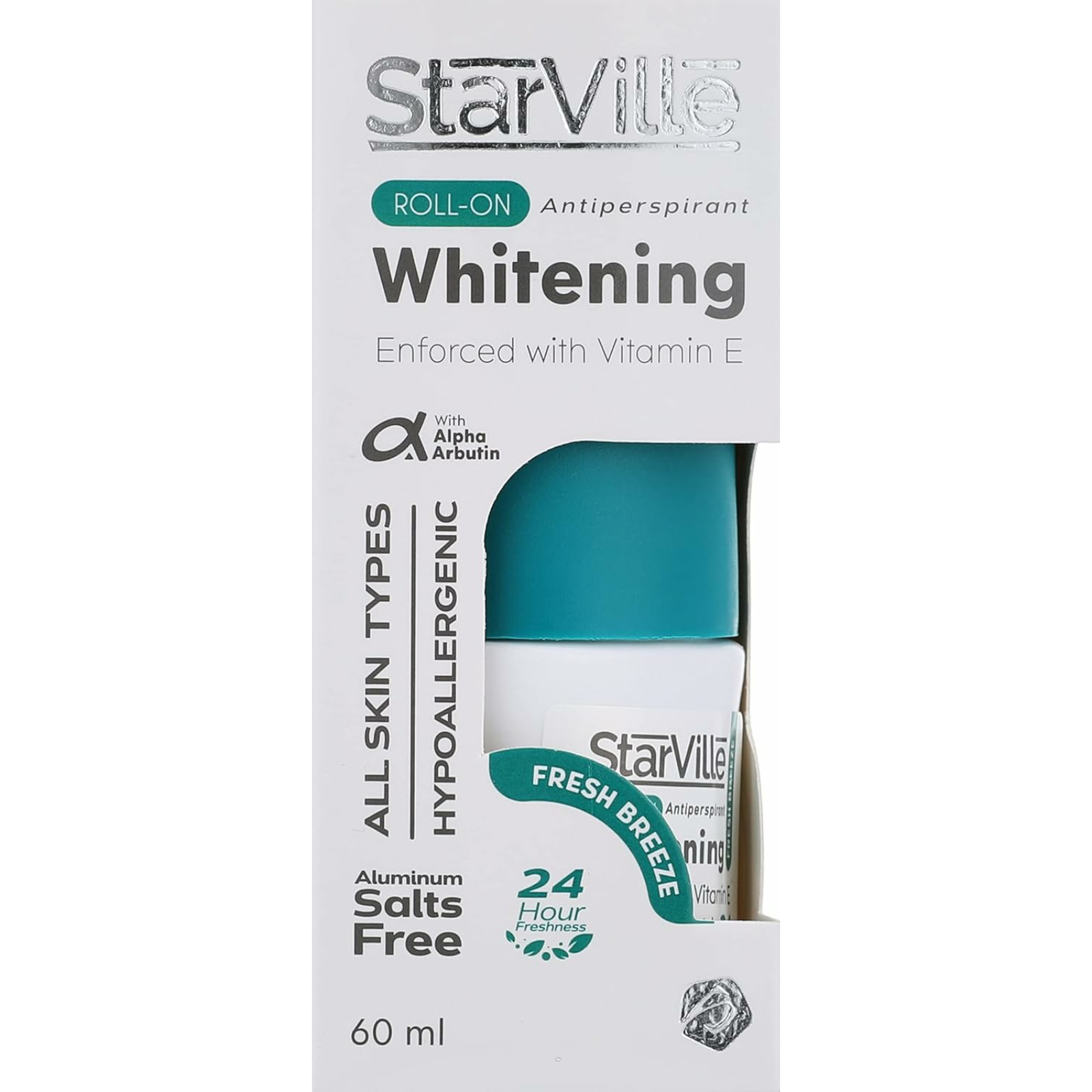 Starville whitening Deodorant Roll on Fresh Breeze 60 ml - ZaDa beauty