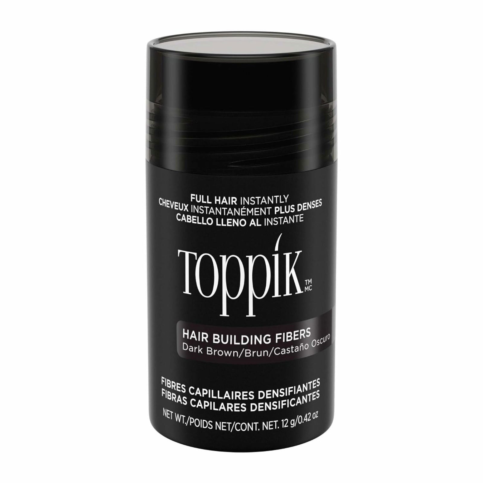 Toppik Hair Building Fibers for Men and Women 12g Brown - ZaDa beauty