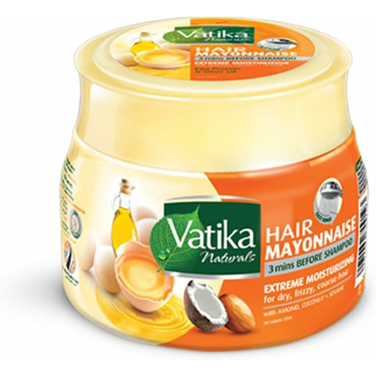 Vatika Hair Mayonnaise Extreme Moisturizing with natural extracts of Almond and Coconut 500 ml - ZaDa beauty