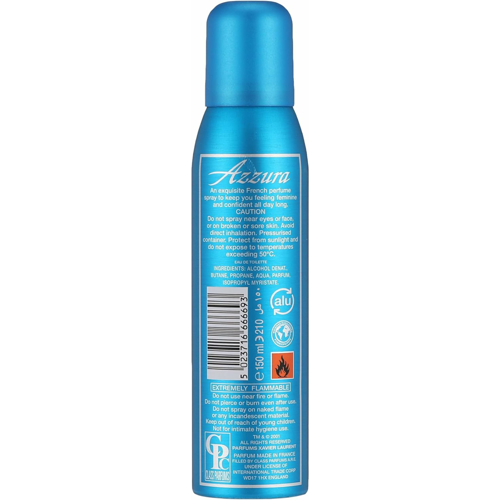 XL AZZURA Paris body Spray for women 150 ml - ZaDa beauty