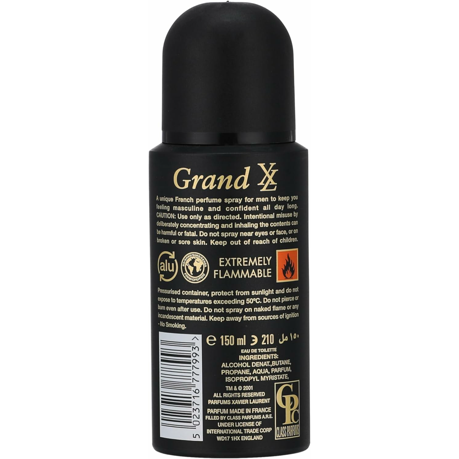 XL Grand body Spray for Men 150 ml - ZaDa beauty