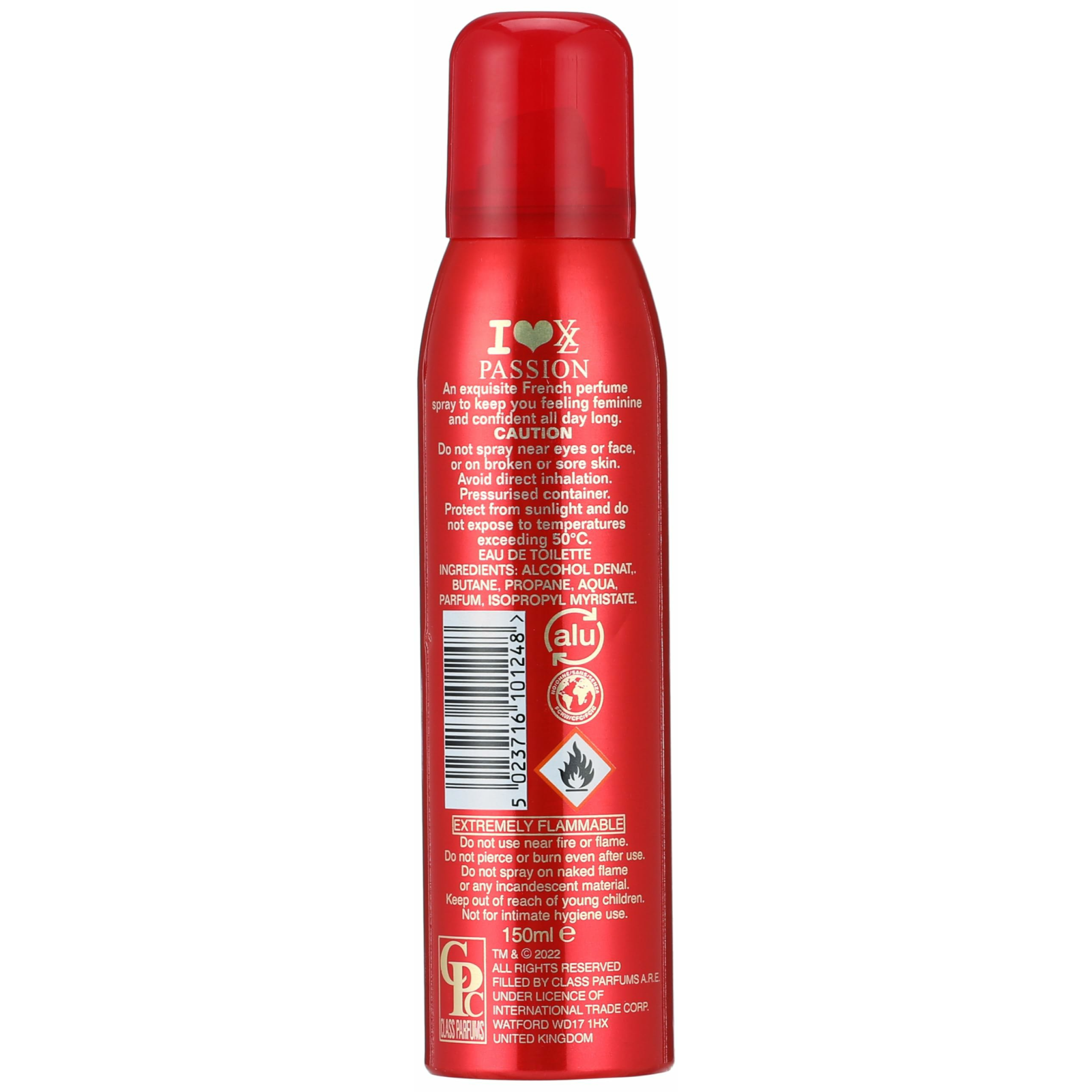 XL Passion body Spray for women 150 ml - ZaDa beauty