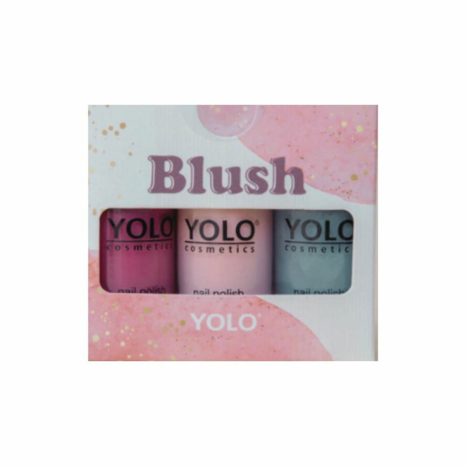 YOLO Blush Nail Polish Pack of 3 Pieces - ZaDa beauty